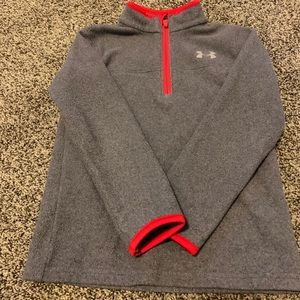 Under armour boys fleece half zip- size 5